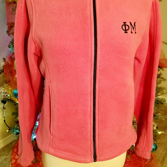 Port Authority Womens Pink Value Fleece Jacket - Picture 3 of 7